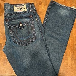 True Religion Men’s distressed jeans